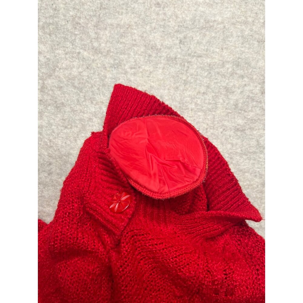 Vintage Maggie Lawrence Collection Red Knit Long sleeve Acrylic Sweater 18/20 - Picture 7 of 9